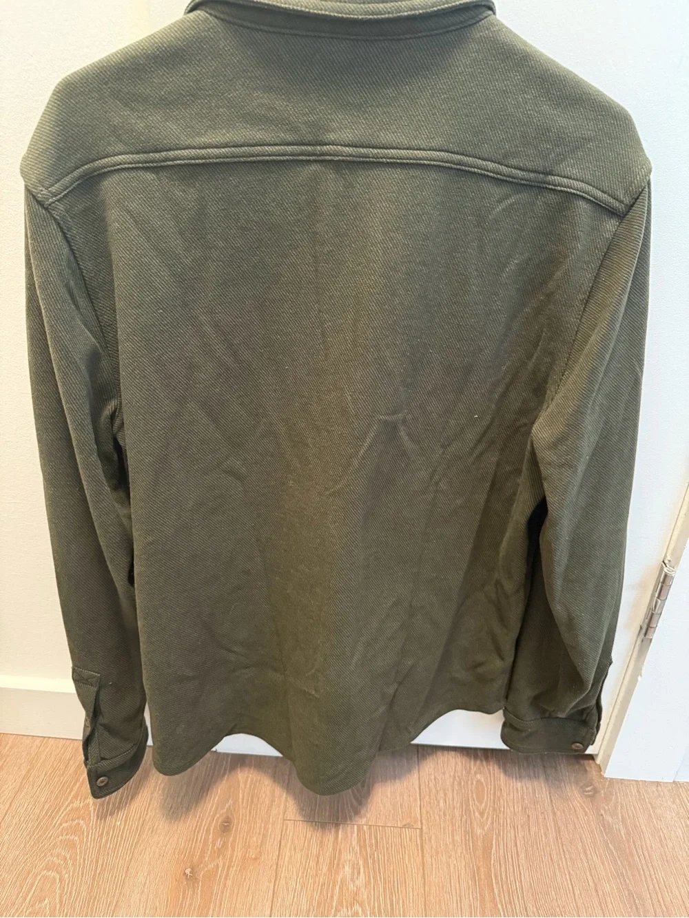 J. Crew Olive Green Lightweight Button-Up Shirt Jacket